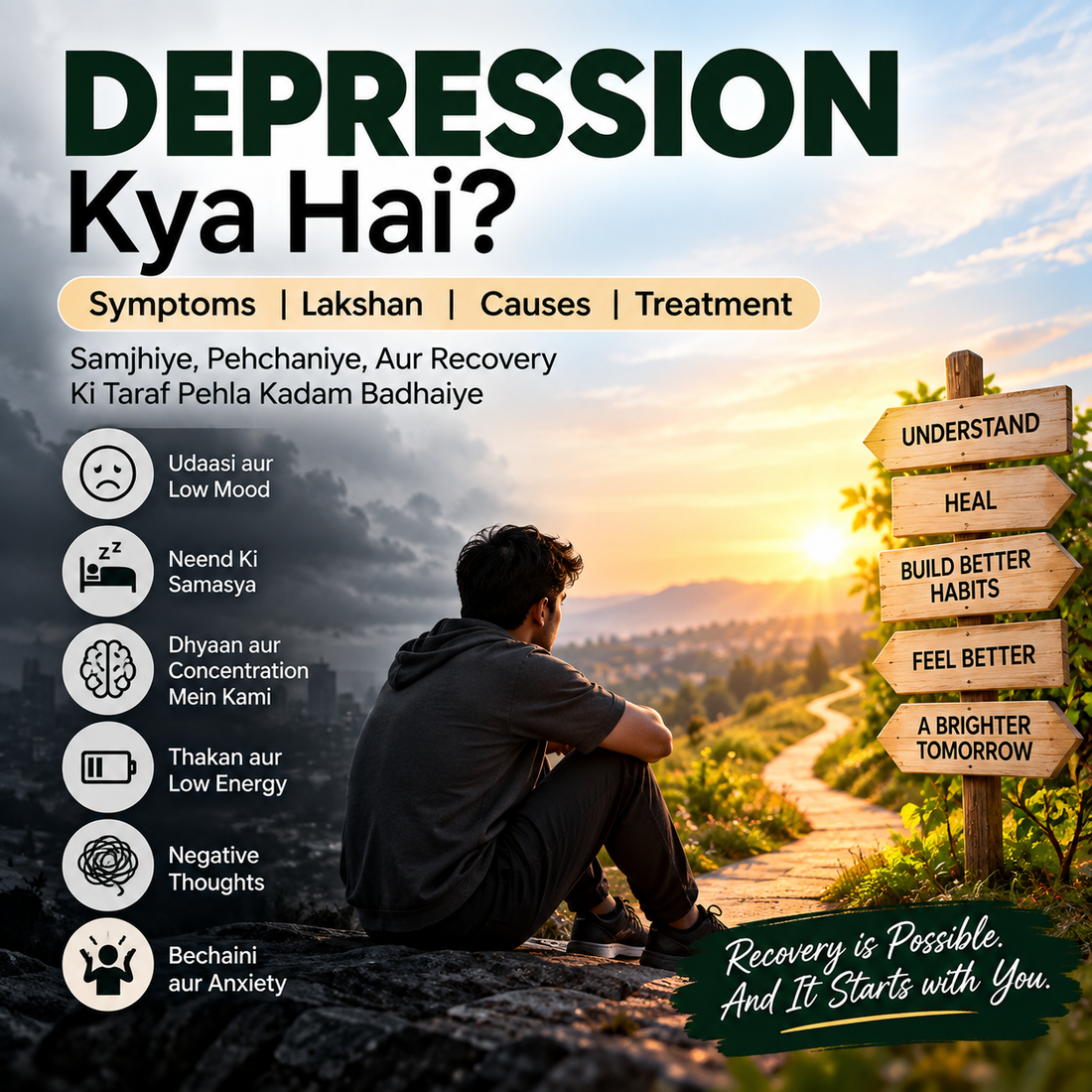 Depression Kya Hai? Depression Ke Lakshan, Symptoms, Causes Aur Treatment