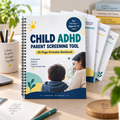 Child ADHD Parent Screening Tool | 20-Page Printable Assessment Workbook