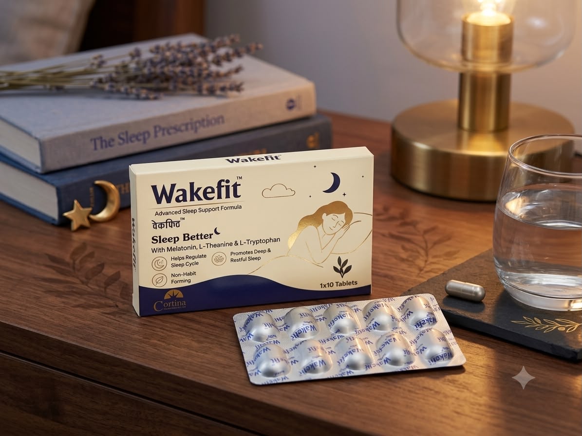 Wakefit™ Sleep Better Tablets | Advanced Sleep Support Formula | 10 Tablets