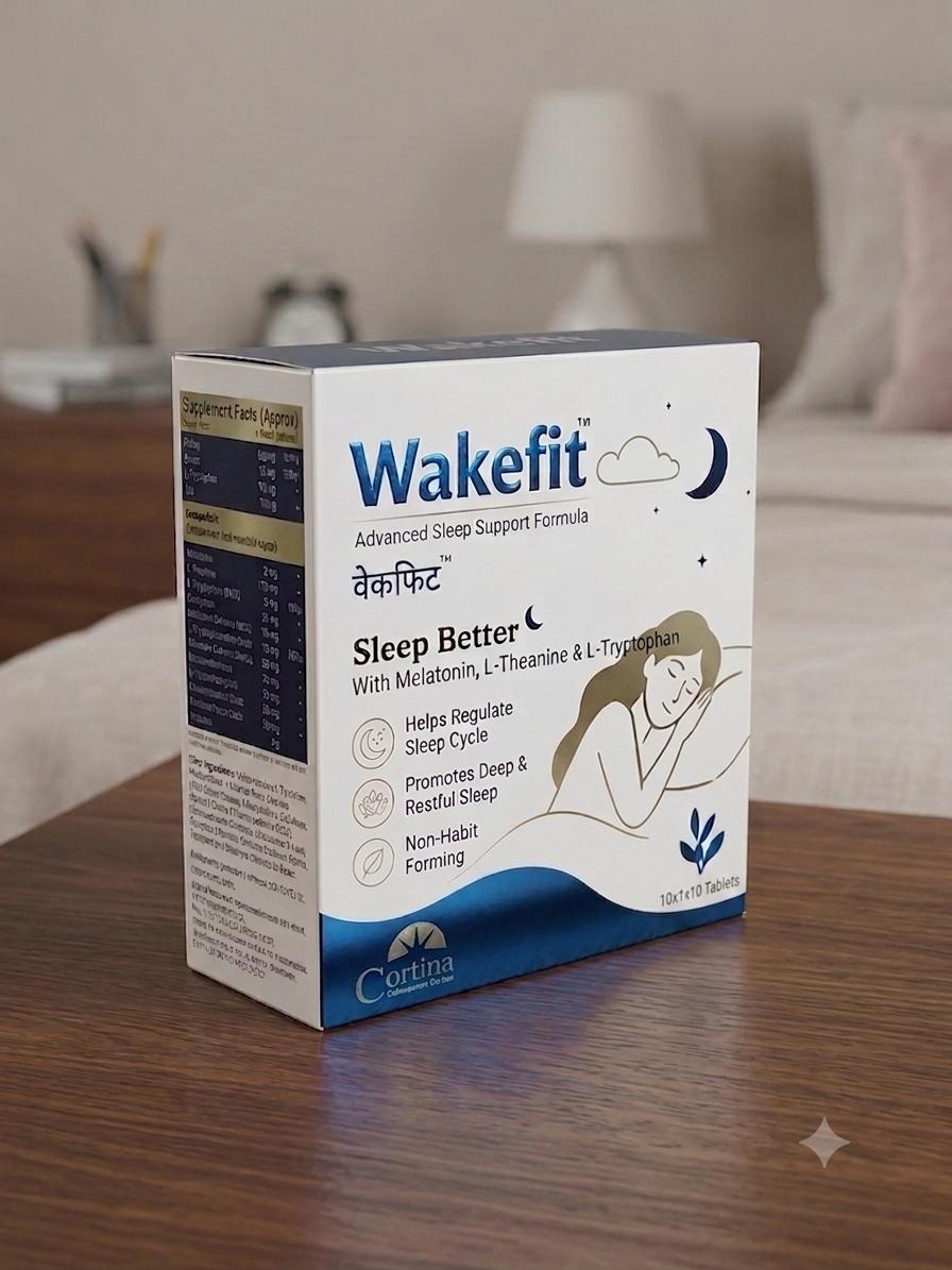 Wakefit™ Sleep Better Tablets | Advanced Sleep Support Formula | 10 Tablets
