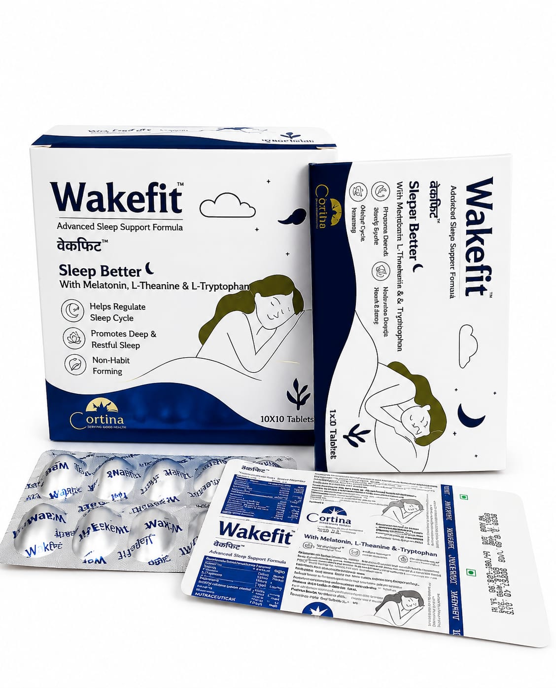 Wakefit™ Sleep Better Tablets | Advanced Sleep Support Formula | 10 Tablets