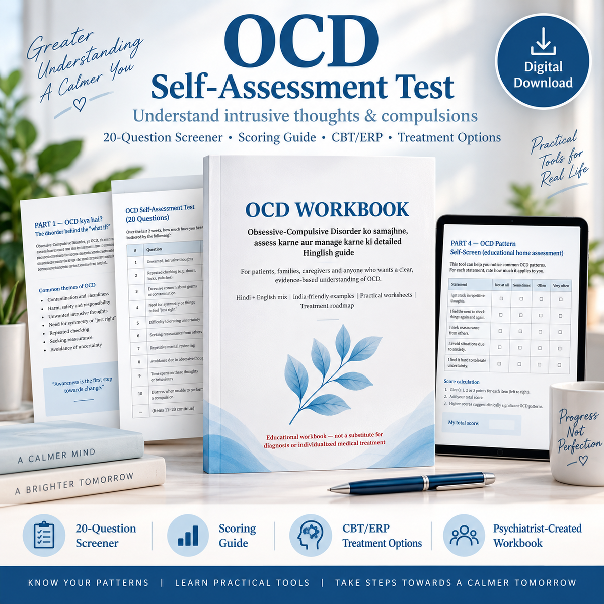 OCD Self-Assessment Test & Recovery Workbook | Check OCD Symptoms Online